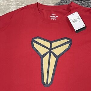 Nike Kobe Max 90 Shirt Men Red 3XL Mamba Sheath Logo Loose Fit Basketball Tee